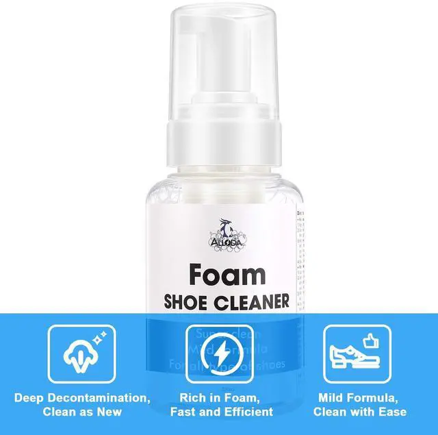 Alt view image 3 of 6 - Shoe Cleaner for Suede and Sneakers, 8.5Oz Rich Foam, Shoe Cleaning kit, (suede pack)