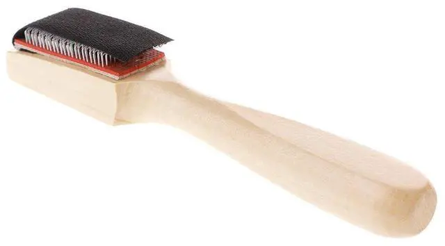 Main image of Wood Suede Sole Wire Dance Shoes Cleaning Brush for Footwear