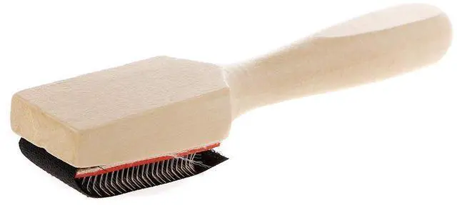 Alt view image 2 of 7 - Wood Suede Sole Wire Dance Shoes Cleaning Brush for Footwear