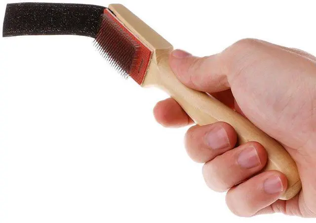 Alt view image 6 of 7 - Wood Suede Sole Wire Dance Shoes Cleaning Brush for Footwear