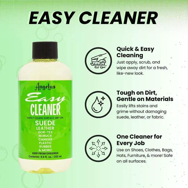 Alt view image 2 of 4 - Easy Cleaner, Premium Shoe Cleaner, Safe For Sneakers, Leather, Suede, Canvas, and More Removes Dirt and Stains | Made In USA - 8.6 fl oz