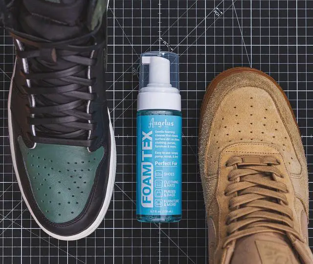 Alt view image 4 of 5 - Foam-Tex Gentle Shoe Sneaker Cleaner for Leather, Nubuck, Suede, Canvas, Plastic - Foaming Shoe Cleaner to Clean Dirt, Stains, Grime - 5.7oz Pump