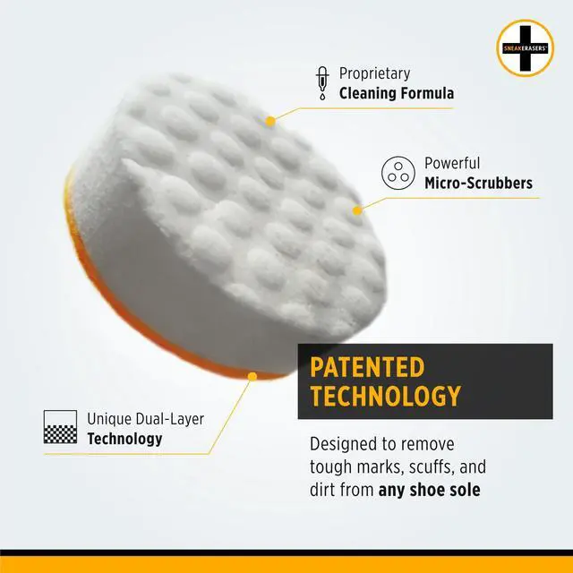 Alt view image 3 of 7 - Instant Sneaker Cleaner Sponge, Effective Shoe Cleaning Kit for White Sneakers, Tennis Shoes - Pre-Moistened, Portable Shoe Cleaner, Perfect for Smooth Soles and Midsoles, 3 Pack
