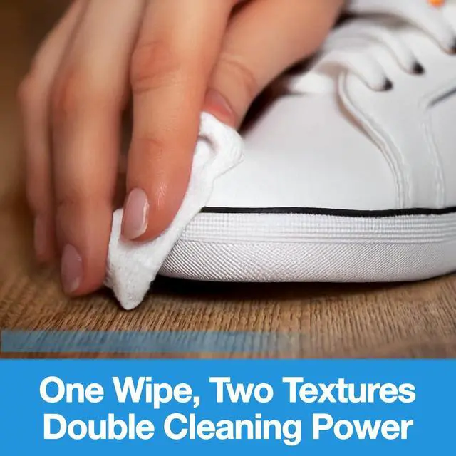 Alt view image 6 of 7 - Sneaker Cleaner Wipes Instant Shoe Cleaner for White Sneakers, Rubber Soles & Leather | Sneaker Eraser Wipes for Nike, Adidas, Air Jordan & More | 12 Travel Packs