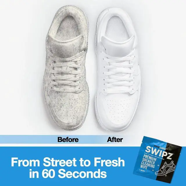 Alt view image 7 of 7 - Sneaker Cleaner Wipes Instant Shoe Cleaner for White Sneakers, Rubber Soles & Leather | Sneaker Eraser Wipes for Nike, Adidas, Air Jordan & More | 12 Travel Packs