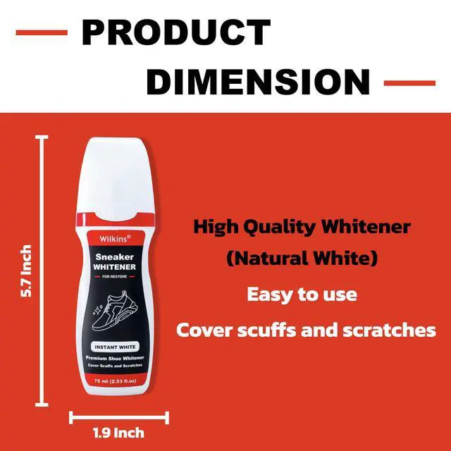Alt view image 6 of 6 - Sneaker Whitener for Shoes - Restore Whiteness on Canvas, Leather, Foam and rubber (2.53 fl oz)