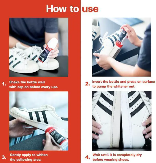 Alt view image 5 of 6 - Sneaker Whitener for Shoes - Restore Whiteness on Canvas, Leather, Foam and rubber (2.53 fl oz)