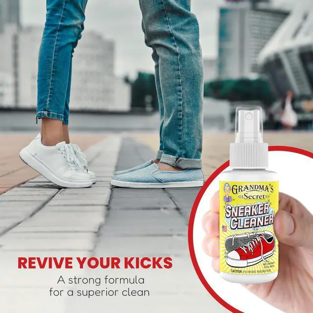Alt view image 5 of 7 - Shoe Cleaner - Stain Remover Spray for Rubber, Canvas and Leather - Removes Dirt, Grime and Grass - Sneakers Cleaner for Outdoor Shoes, Slippers and Moccasins - 3 Ounce