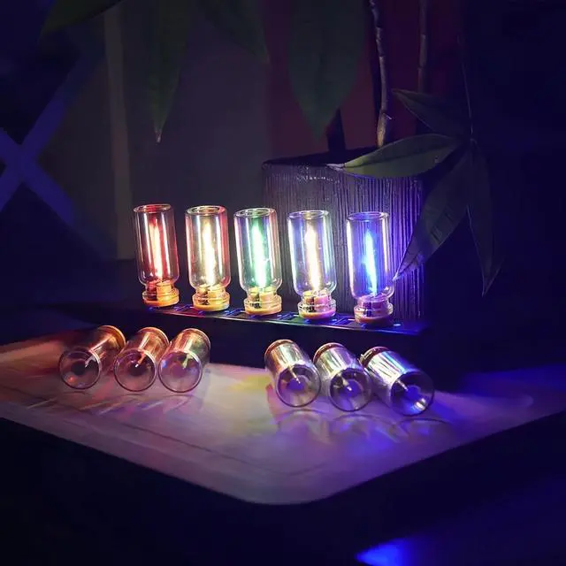 Alt view image 4 of 7 - Retro Car Lamp, Touch Adjustment USB LED Car Lights,Plug in USB Automotive Night Lamps,Plug-in Ambient Light, Mini LED Bulb for Automotive,Bedroom,Hallway,Desk,No Pole dimming(Red Light)