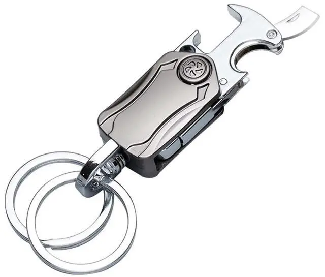 Main image of key chain,keychain clip,Universal Key Fob Keychain Holder for Men and Women,360 Degree Rotatable,Bottle Opener,Carabiner Car Key Chains.