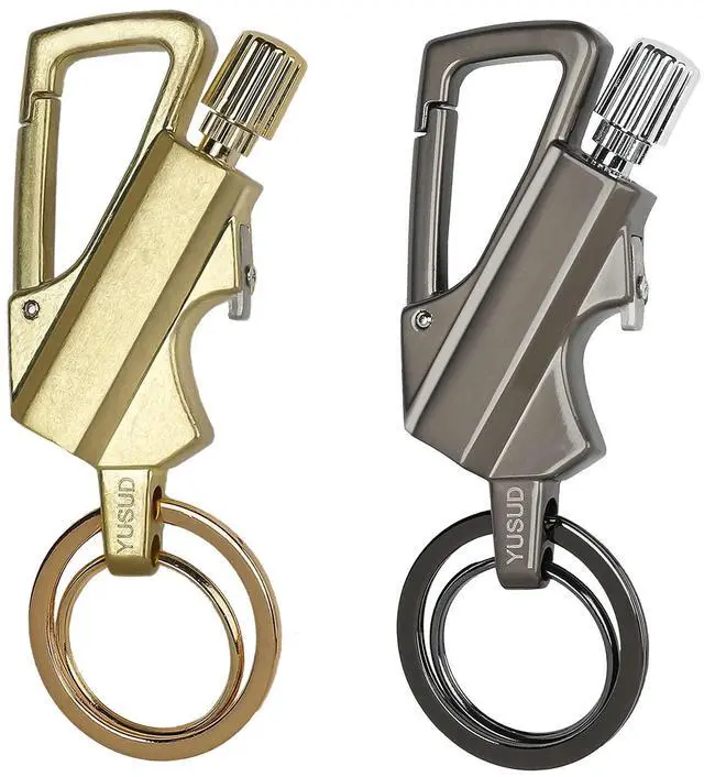 Main image of 2 Pack Permanent Match Infinity Lighter with Multitool Keychain Bottle Opener, Reusable Waterproof Match Strike Anywhere, Forever Flint Fire Starter for Outdoor Survival, for Men
