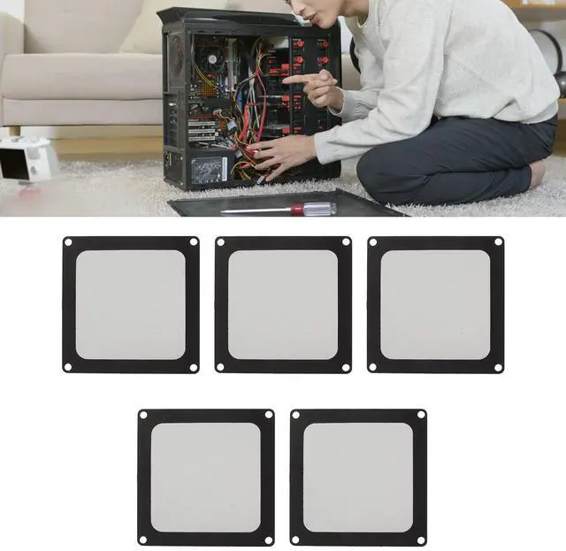 Alt view image 4 of 7 - Dust Filter PC 90mm for Computer Cooler Fan/PSU/Routers 80 Mesh, Magnetic Frame PC Fan Dust Mesh PC Cooler Filter Computer Fan Grills Chassis Dust Cover