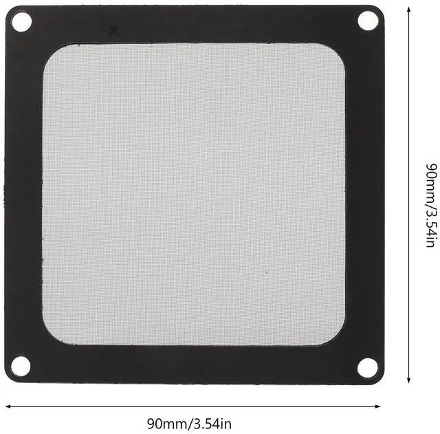 Alt view image 5 of 7 - Dust Filter PC 90mm for Computer Cooler Fan/PSU/Routers 80 Mesh, Magnetic Frame PC Fan Dust Mesh PC Cooler Filter Computer Fan Grills Chassis Dust Cover