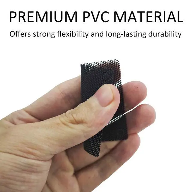 Alt view image 3 of 7 - 10Pcs 40mm PC Fan Dust Filter, Ultra Fine PVC Mesh Dustproof Screen Cover, Computer Case Cooler Dust Filter Grills for Chassis, Speaker, Easy Clean, Black