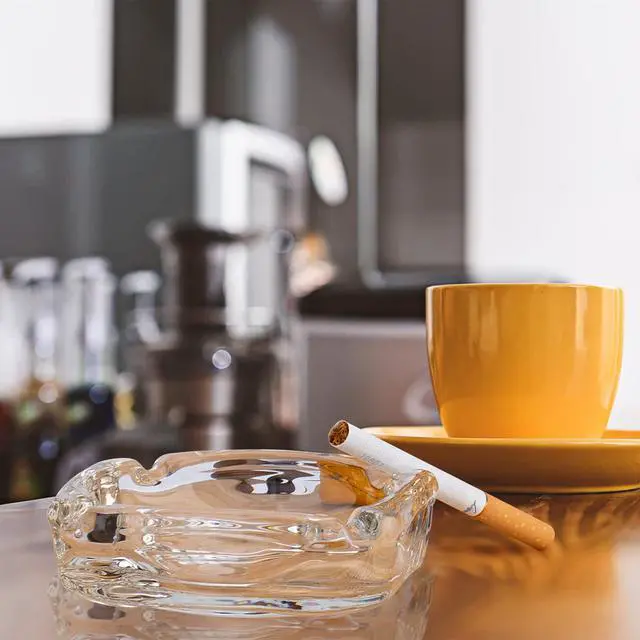 Alt view image 5 of 7 - Glass Ashtray, Home Ashtrays, Cool Ashtrays Cute Ashtray Square Transparent