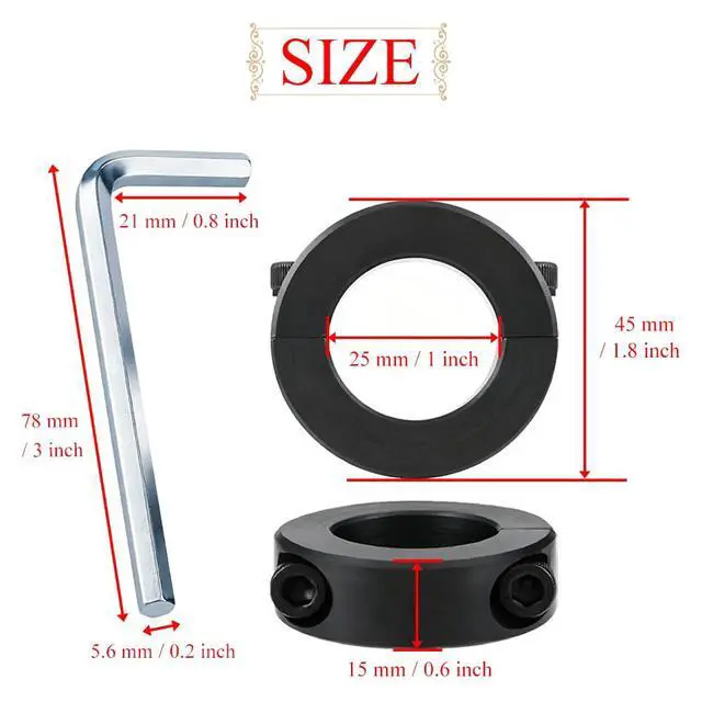 Alt view image 2 of 7 - Gas Lift Cylinder Stopper Office Chair Sinking Fix Clamp Cylinder Sinking Stopper Heavy Duty 25mm Height-Lock Bracket Adjusts Chair Height No Tools Required 1 Piece for Failed Gas Cylinders
