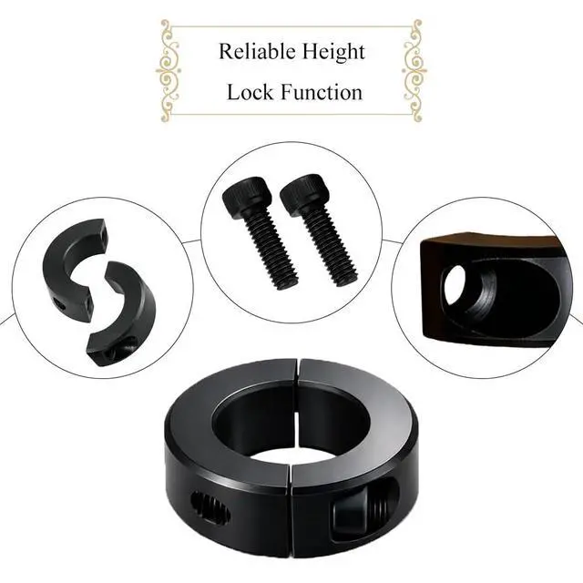 Alt view image 3 of 7 - Gas Lift Cylinder Stopper Office Chair Sinking Fix Clamp Cylinder Sinking Stopper Heavy Duty 25mm Height-Lock Bracket Adjusts Chair Height No Tools Required 1 Piece for Failed Gas Cylinders