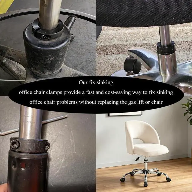 Alt view image 5 of 7 - Gas Lift Cylinder Stopper Office Chair Sinking Fix Clamp Cylinder Sinking Stopper Heavy Duty 25mm Height-Lock Bracket Adjusts Chair Height No Tools Required 1 Piece for Failed Gas Cylinders