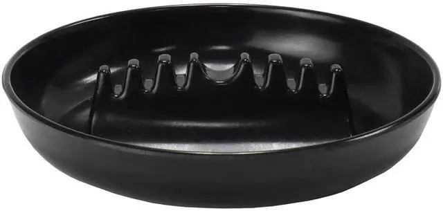 Main image of Classic Ash Tray, 7 inches in Diameter, Black
