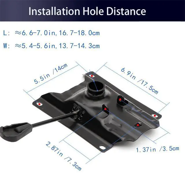 Alt view image 2 of 3 - Office Chair Tilt Mechanism Replacement, 6.9'' X 5.5''- for Executive, Desk and Gaming Chairs