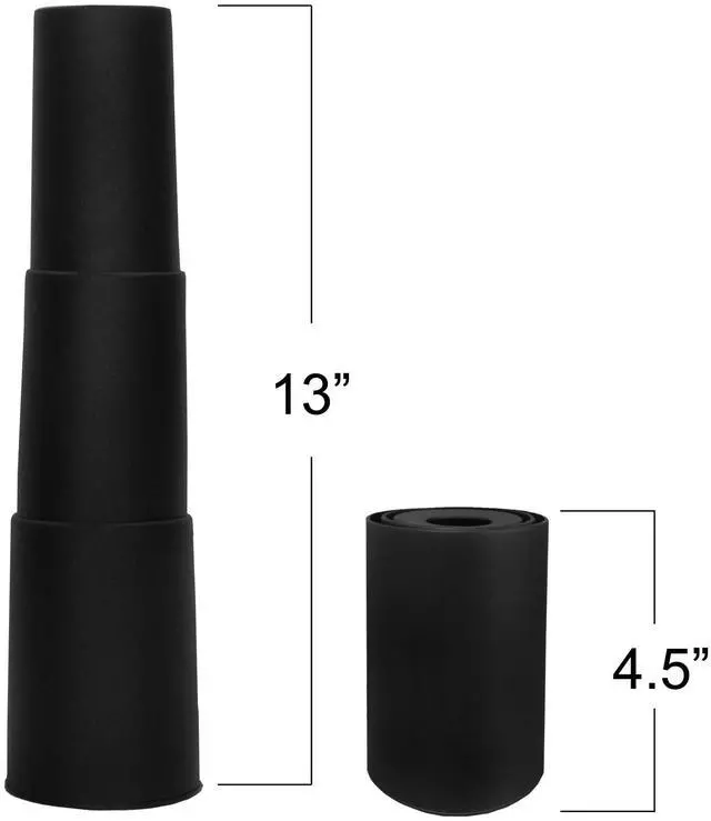 Alt view image 2 of 2 - Telescoping Gas Cylinder Lift Dust Cover Shroud for Office Chairs - S1777-1