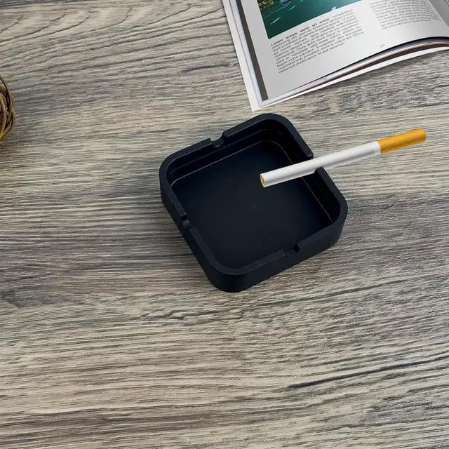 Alt view image 6 of 6 - Silicone Outdoor&Indoor Ash tray, Windproof Balcony Ash Holder, Ash Organizer Box for Home Office Cool Decor