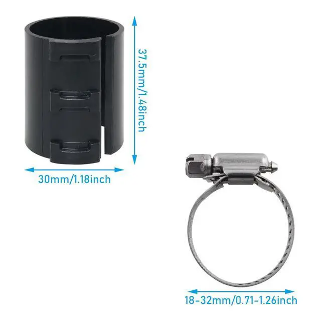 Alt view image 2 of 4 - 6PCS Home Office Desk Chairs Fixing a Sinking Office Chair Cylinder Alternatives Gas Lift with 12PCS Stainless Steel Hose Clamps