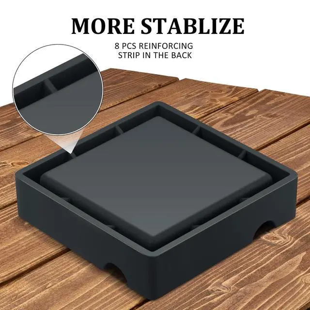 Alt view image 4 of 7 - Cigar Ashtray,Silicone Outdoor Ashtray for Outside Patio Indoor,Large Cigar Rests Ash tray Outdoors,Unbreakable/Non-slip/Burn-resistant Ashtrays(Black)