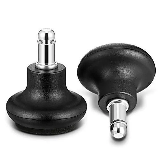 Alt view image 5 of 7 - 5 Pieces Bell Glides Replacement Office Chair Wheels Stopper Office Chair Swivel Caster Wheels Stool Bell Glides with Separate Self Adhesive Pads (Low Profile)