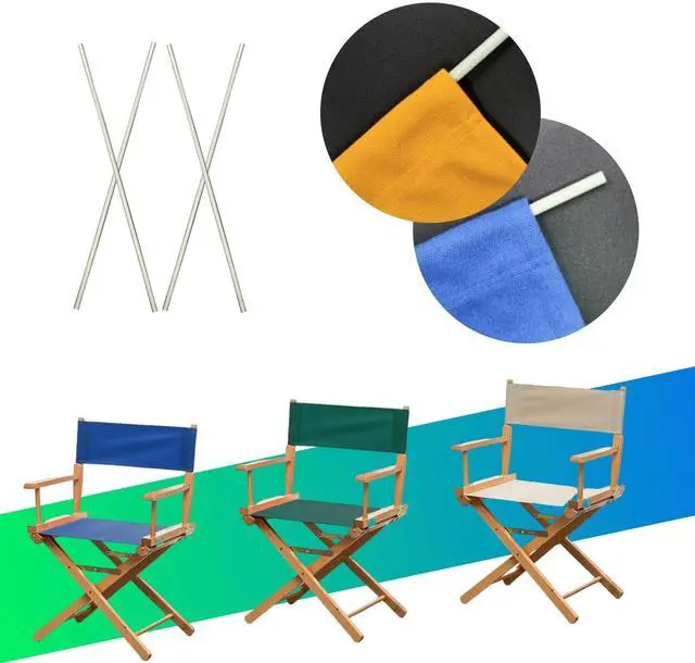 Alt view image 5 of 7 - Director's Chair Replacement Rods, 4 Pcs Fiberglass Stick for Director Chairs, Accessories