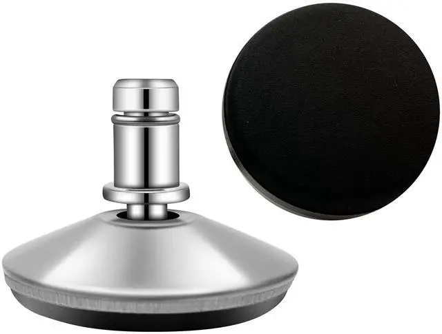 Alt view image 4 of 6 - Bell Glides Replacement Office Chair Swivel Caster Wheels to Fixed Stationary CastorsAdjustable Castor Low Profile Stool with Separate Self Adhesive Felt Pads Black 5pcs Silver