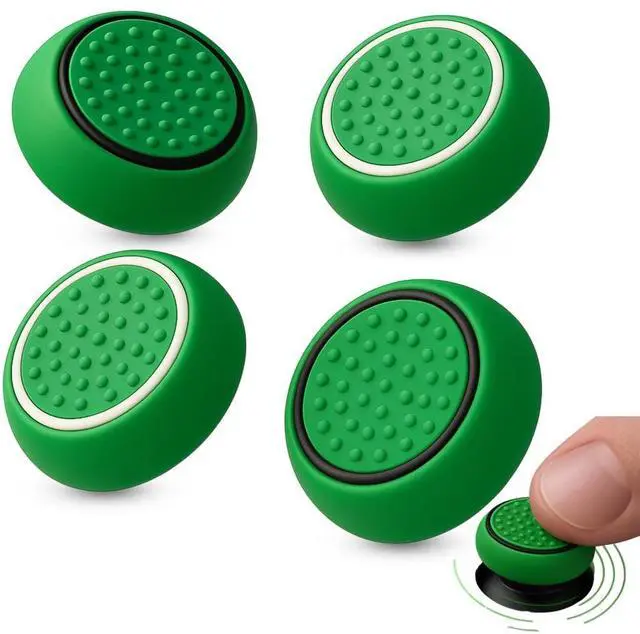 Main image of 4 Thumbstick Grip Caps Universal Silicone Controller Covers Enhanced Grip, Precision & Protection Joystick Accessories for All Modern Game Controllers