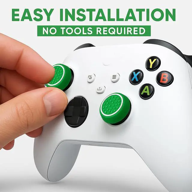 Alt view image 4 of 7 - 4 Thumbstick Grip Caps Universal Silicone Controller Covers Enhanced Grip, Precision & Protection Joystick Accessories for All Modern Game Controllers