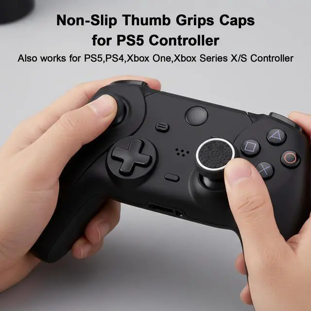 Alt view image 5 of 7 - 6PCS Thumb Grips, Silicone Non-Slip Controller Grips, Joystick Controller Performance Replacement Compatible with PS5 PS4 PS3 PS2 Series X S Switch Pro Controller Grip