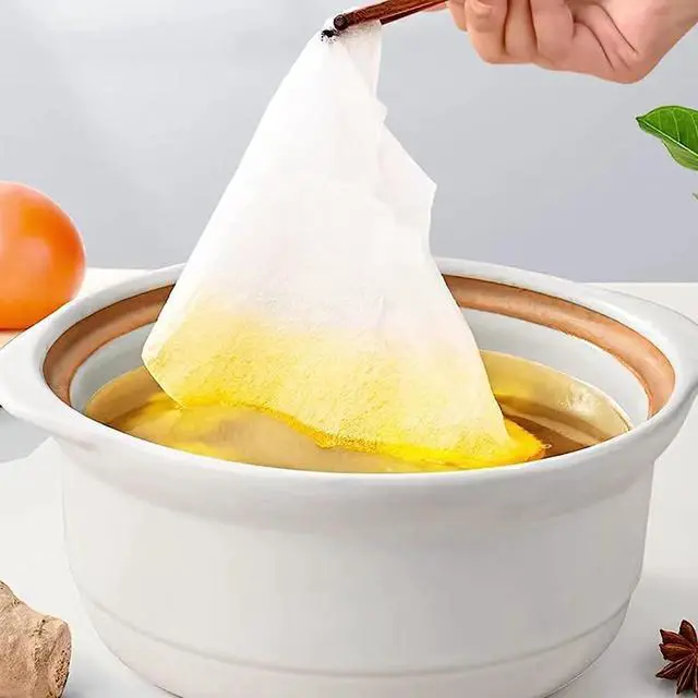 Alt view image 6 of 7 - 100 Sheets Round Silicone Blotting Paper - Non-stick Oil Absorbing Kitchen Blotting Paper for Cakes, Soups & Fried Foods