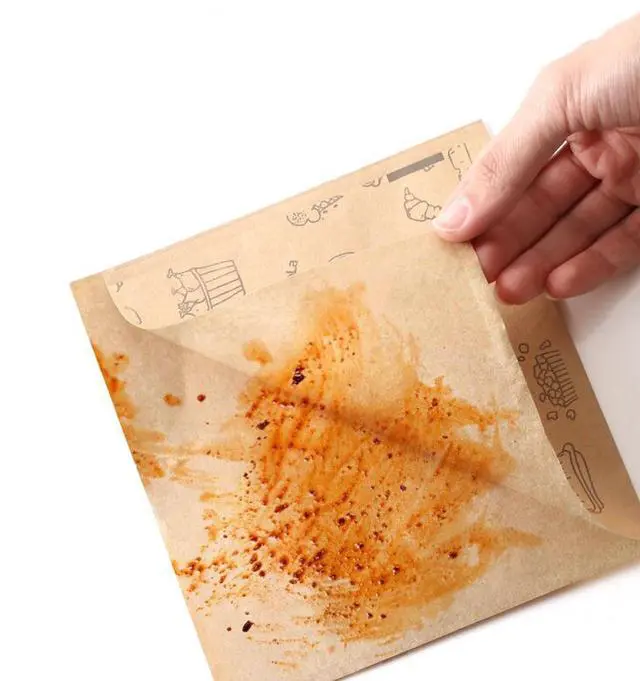 Alt view image 2 of 7 - Greaseproof Sandwich Wrap Bags,Unbleached Eco-friendly Deli Oil-Absorbing Kraft Paper Bag For Fried Food Tempura Toast Snacks Picnic,Printed Dry Wax Paper,Extra Thick,50 Sheet Pack