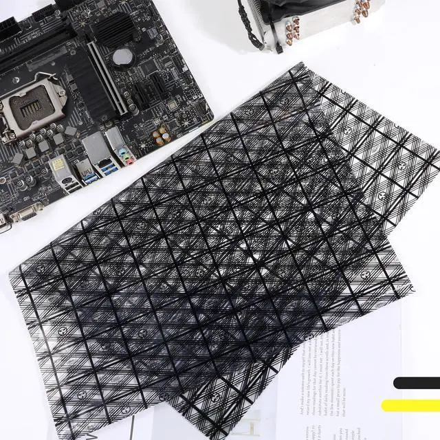Alt view image 7 of 7 - 10 PCS Anti Static Bag, Large Anti-Static ESD Bags with Anti-Static Labels Open Top ESD Shielding Anti Static Bag Resealable Large Size Open Top Shielding Protection for Motherboard Video Card LCD