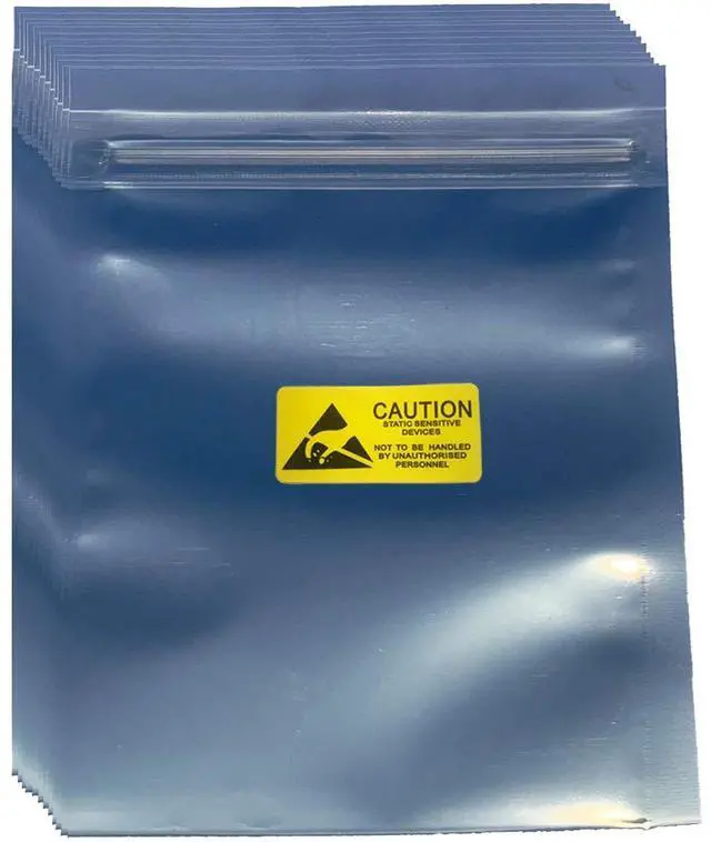Main image of Anti Static Bags,30pcs 5.9x7.87in/15x20cm Premium ESD bag Resealable for 3.5'' SSD HDD, Antistatic Bags for Hand Drive or Varieties of Electronic Device
