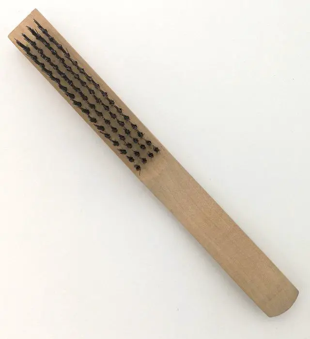Alt view image 6 of 7 - Welding Chipping Hammer with Coil Spring Handle,10.5",Cone and Vertical Chisel/ 10" Wire Brush(Free), Black