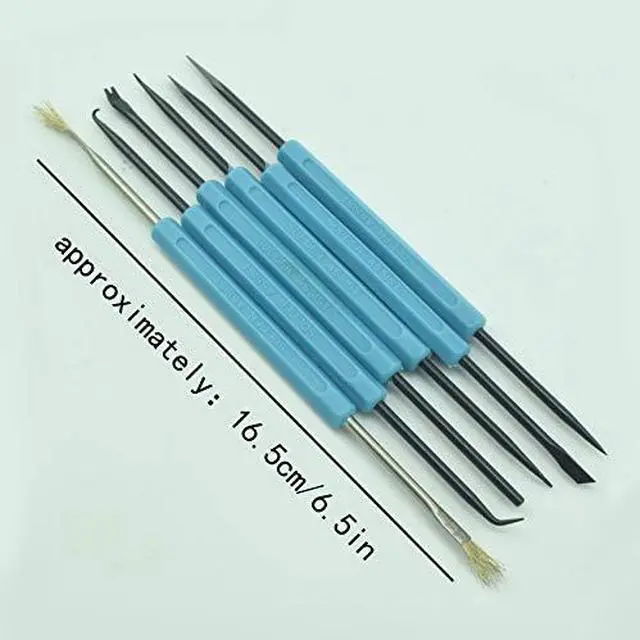 Alt view image 4 of 7 - Professional welding auxiliary tools 6 double-sided repair tools, 2 precision tweezers, soldering iron accessories DIY accessories, suitable for electronic repair and welding