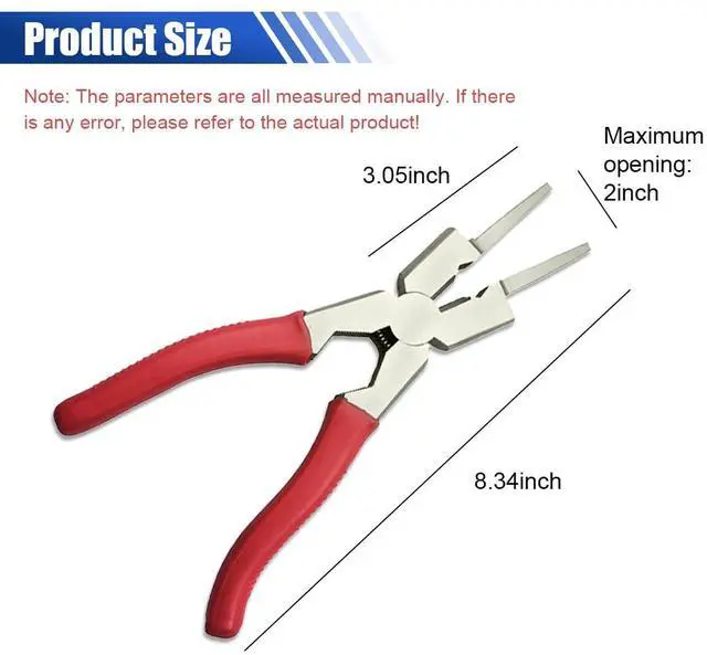 Alt view image 2 of 6 - 8" MIG Welding Pliers, High Carbon Steel Multi-Functional Welding Pliers, Anti-Rust Mig Welder Plier Clip Tool, Professional Welding Soldering Tool for Wire Cutting, Spatter Scraping