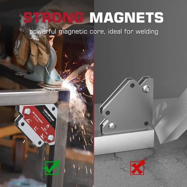 Alt view image 5 of 6 - Welding Magnets 2pcs 25LB Welding Magnet Set, Magnetic Welding Holder, Holding Power Welding Accessories