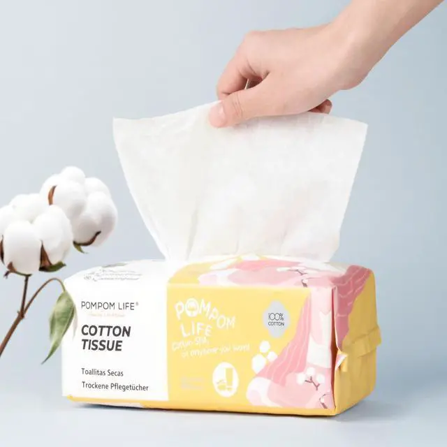 Main image of Disposable Face Towel 100 Count, 7.9"X7.9"Clean Face Towelettes for Washing Face, 100% Cotton Soft Dry Wipe, Biodegradable Face Towels & Facial Tissuel Travel Size for Cleaning,Makeup Removal