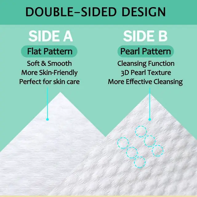 Alt view image 3 of 7 - 60 Count Disposable Face Towels, Cotton Tissue, Biodegradable Facial Cleansing Towels, Ultra Soft Cloth for Sensitive Skin, Makeup Remover Dry Wipes, Lint-Free Towelettes for Cleansing, 20 * 20cm