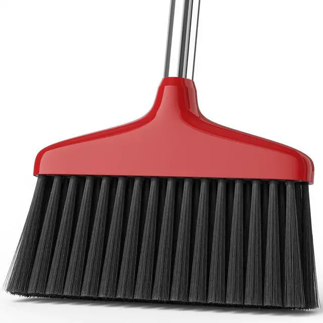 Main image of Handy Broom, Indoor/Outdoor Brooms, Duty Kitchen Broom, for Home Garage Kitchen Office Courtyard Lobby Patio Lawn Concrete (1, Red)