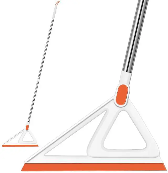 Main image of Multifunction Magic Broom, Silicone Squeegee Broom for Floor, Rubber Broom Sweeper for Living Room, Kitchen, Bathroom-Easy Dry The Glass (Orange, 54 INCH)