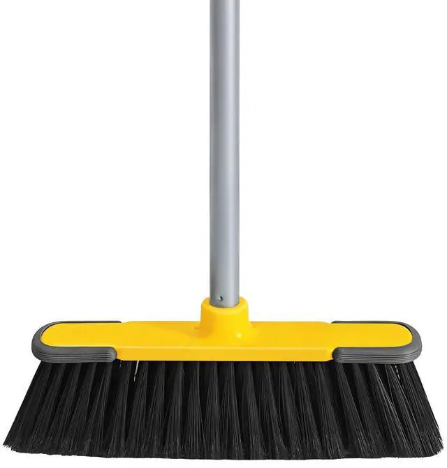 Main image of Yellow Indoor Broom 54" Long Handle House Brooms for Floor Cleaning Sweeping Broom for Kitchen, Garage, Lobby, Patio and Garden