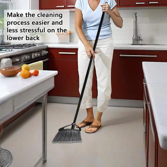 Alt view image 2 of 7 - Brooms for Sweeping Indoor, House Brooms for Sweeping Indoor, Angle Broom for Floors, Kitchen Broom, Floor Broom Applied for Courtyard, Garage, etc.
