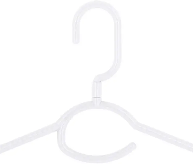 Alt view image 4 of 6 - Swivel Neck Hanger 5 Pack in White
