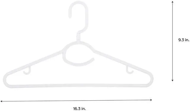Alt view image 6 of 6 - Swivel Neck Hanger 5 Pack in White